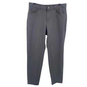 State & Liberty Tech Pants Men 38 Gray Athletic Fit 4Way Stretch Performance